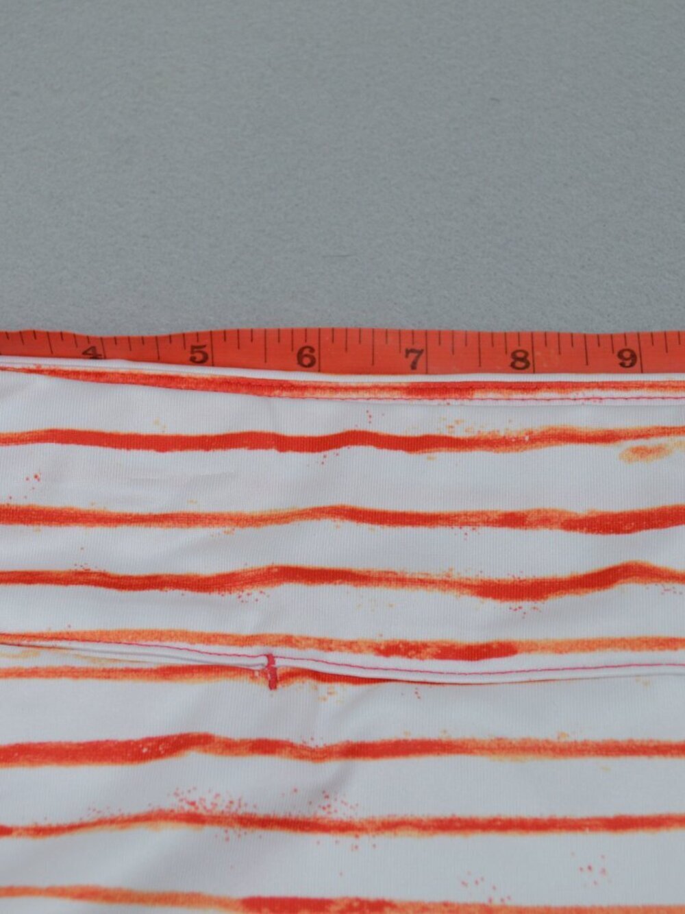 🍊⛳ Coral Bay Golf Skort Striped Orange White Skirt Shorts L - Picture 7 of 11